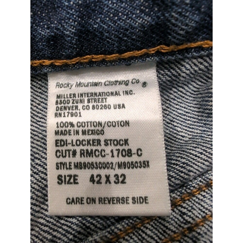 CINCH MEN'S BLUE JEANS RELAXED FIT GREEN LABEL DENIM SIZE 42X32 - Picture 10 of 16